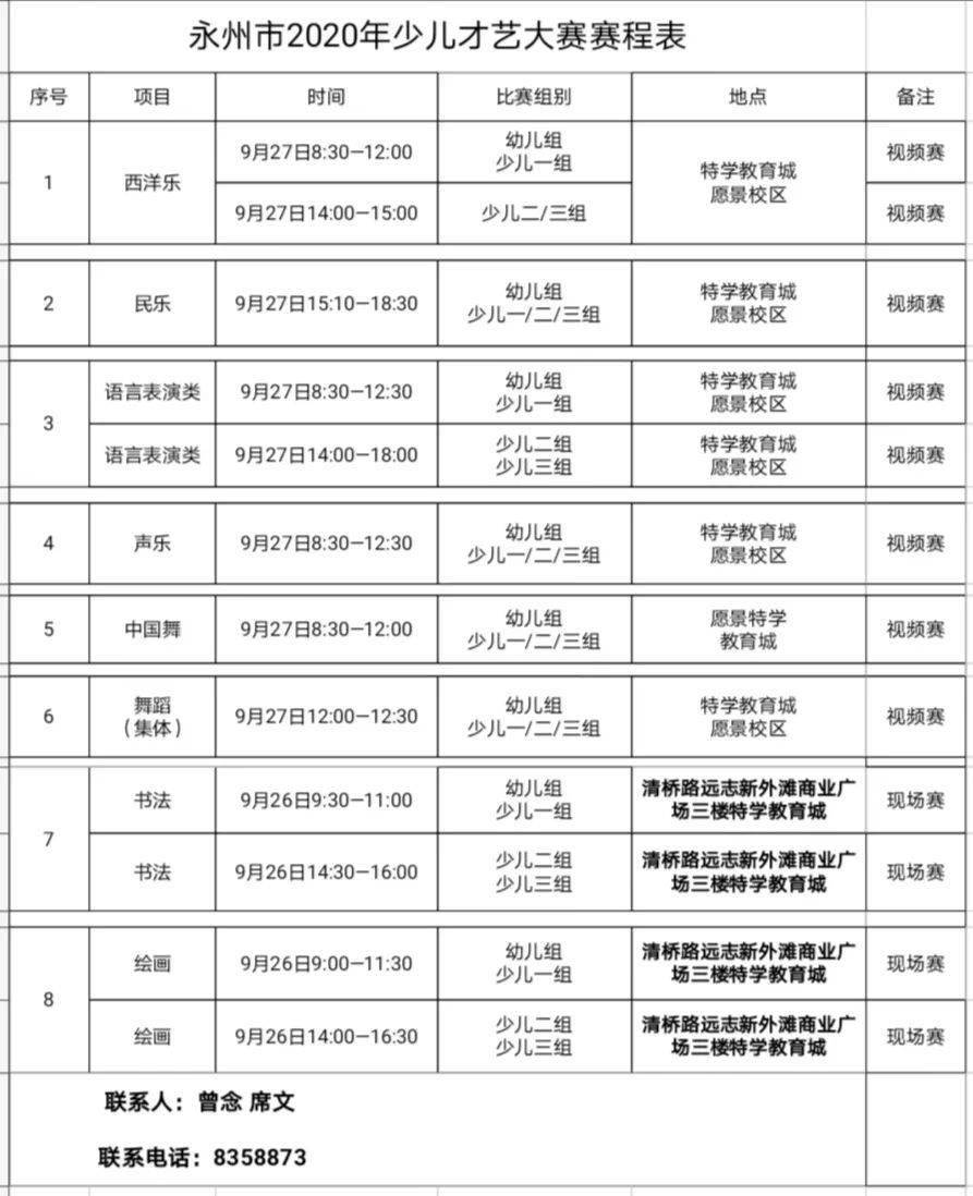 “澳门十大娱乐平台入口网址”
永州市少儿才艺大赛赛程表新鲜出炉啦 请家长和小少年们实时查收！(图6)